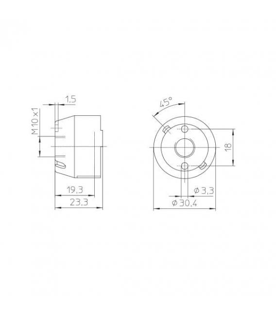 Douille GU10 GZ10 sécurisée avec capuchon durable – Photo