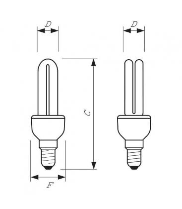 Genie 5W 827 WW E14 LED-Lampe 8616-10791