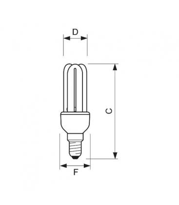Genie 8W 827 WW E14 Lámpara LED 8618-10797