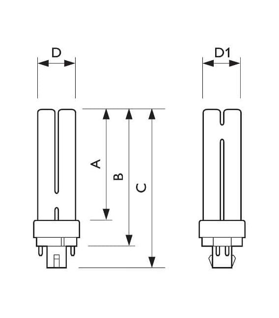 Master PL-C 10W 840 4P Compact Fluorescent Lamp – photo