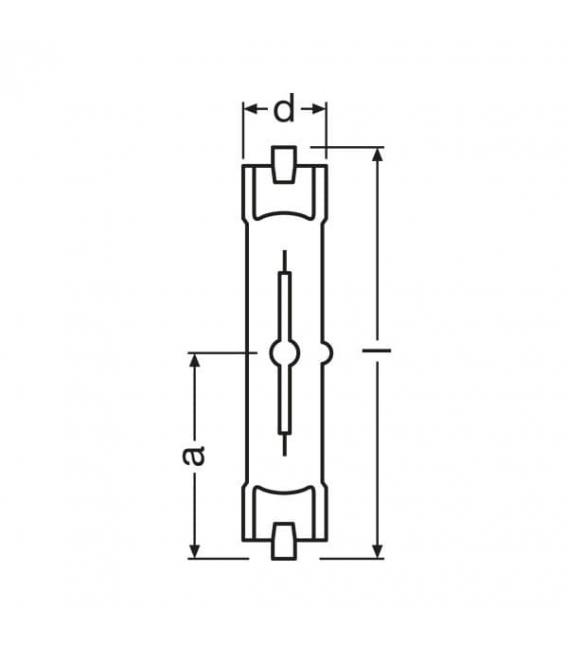 Lampada HCI-TS 70W 830 wdl pb - Serie RX7s – Foto