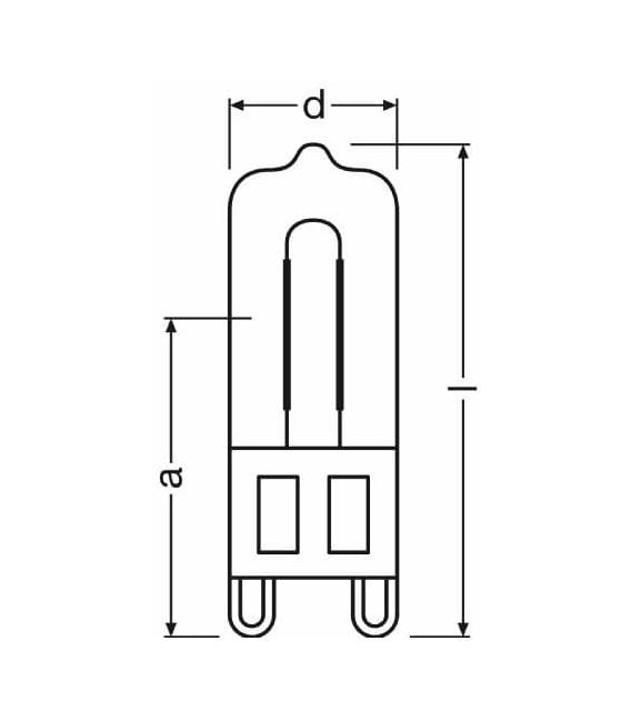 Halopin Oven 66740 40W G9 žarnica – fotografija