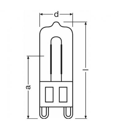 Halopin Forno 66725 25W G9 Lampadina - Elettrodomestico 8824-11409