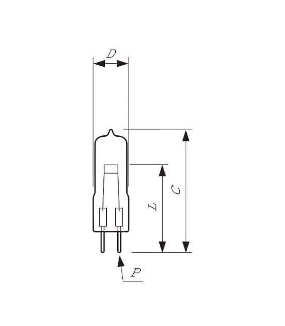 7787LL Ampoule 400W 36V G6.35 - Usage médical et chirurgical – Photo