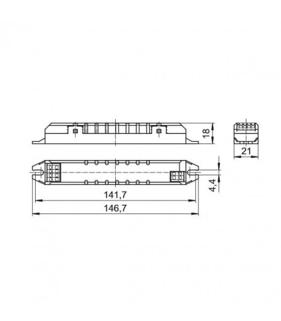 Balasto electrónico ELXs 116.903 para T5 T8 – foto