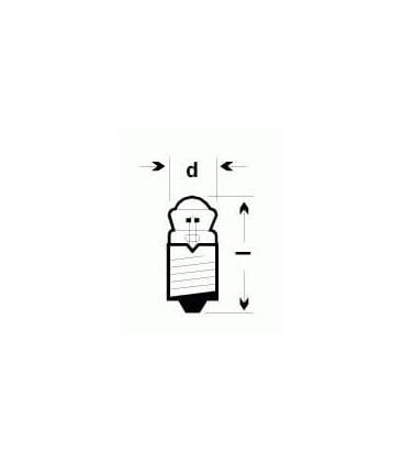 2.4V E10 Lampe torche avec lentille 476-1182