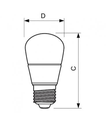 Ledluster 4 Mini Lampada LED - 25W, 220V WW P45 CL E27 8963-11883