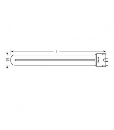 18W PL-L HNS L UV-C: 2G11 8969-11904