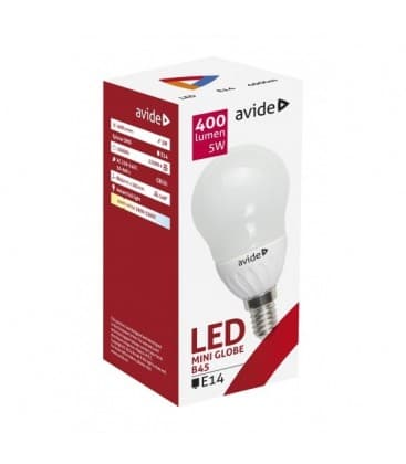 B45 Mini LED Globo 5W, 220V WW E14 Luz 9052-12196