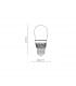 Mini Globe LED classique B45 5W 220V Blanc chaud E27 9054-12201