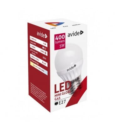 5W 220V Mini LED Globe G45 E27 WW, Compact Solution 9058-12211