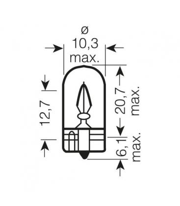 Lampadina 2821 12V 3W Illumina gli interni dell'auto 504-1258