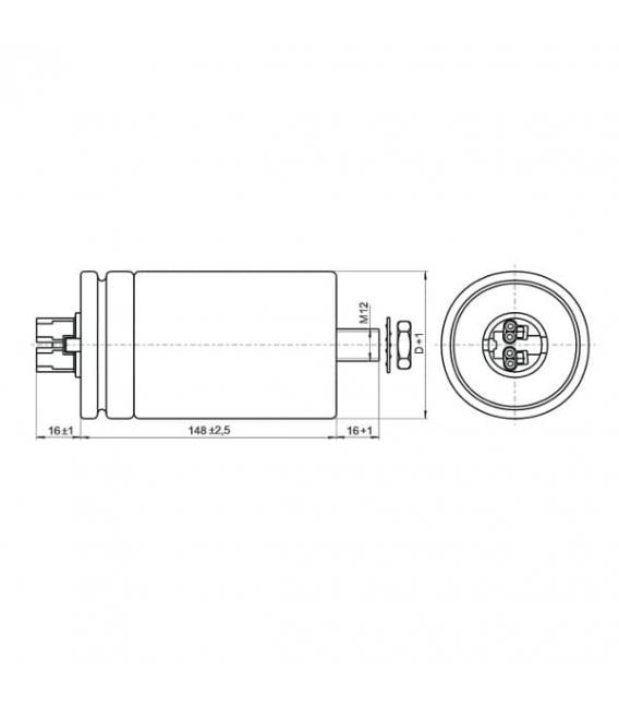Condensatore VS 100mF 280 300V - Condensatori di qualità – Foto