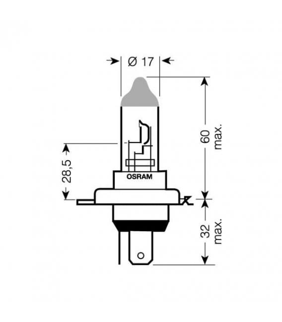 H4 60/55W 12V P43t Silverstar 2.0 Car Bulb - Your Ride – photo