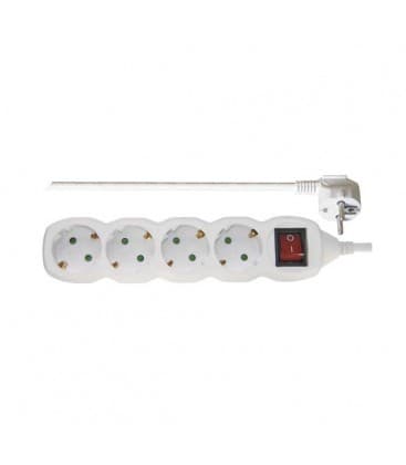 Rallonge électrique Power 4Z 2m Interrupteur Schuko 9283-12866