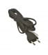 Power cord flat cable 2x0,75mm² 2m Black 9297-12897