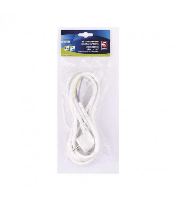 3-metrski beli napajalni kabel okrogel kabel 1,5 mm² - Napajalni kabli – fotografija