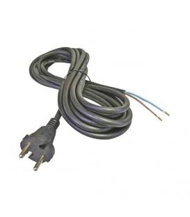 Power cord flexo rubber 2x1mm² 5 meter black