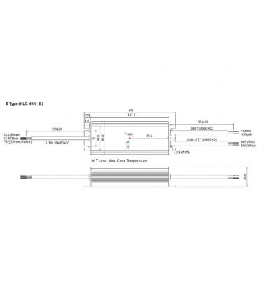 LED Driver HLG 40H 12B High Performance, Waterproof & Efficient 9377-13097