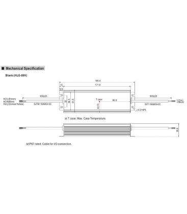 HLG 80H LED gonilnik 12V, 60W moči vodoodporen 9386-13122