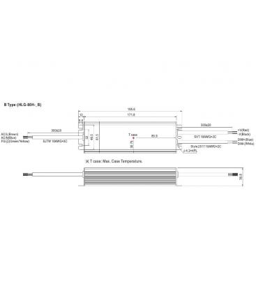 Driver LED HLG 80H 24B Soluzione di alimentazione affidabile 9394-13139