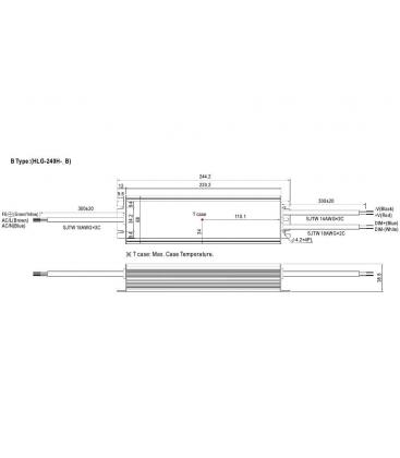 LED Driver HLG 240H 12B High Power, Waterproof & Efficient 9420-13215