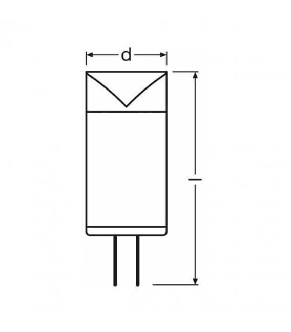 Lampadina LED Star PIN 2,1W bianco caldo G4 – Foto