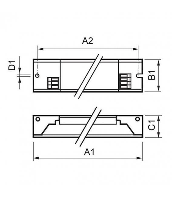 HF P 180 TL5 PL-L 220V elektronska predstikalna naprava – fotografija
