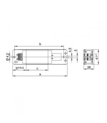 Ballast LN16.316 220V 50Hz T8 TC-DD - Magnetic Ballast 9527-13496