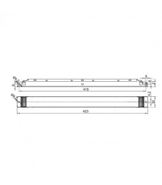 Balasto electrónico regulable DALI ELXd 239.621 - 2x21 40W T5 TC-L – foto
