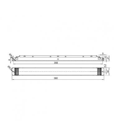 ELXd 124.607 Elektronska predstikalna naprava 1-10V Dimmable T5 9599-13633