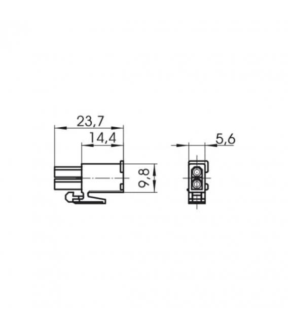 97355 Male Plug Casing - Essential for Lamp Holders – photo