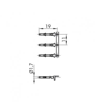 Spina 93089 Femmina - Scelta Premium per i portalampada 9629-13690