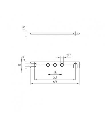 94450 Support de fixation M4 - Idéal pour les douilles E14 & E27 9632-13694