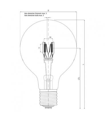 A130 1000W 220V CL E40 - Lampe spéciale performance 9669-13780