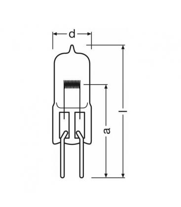 HLX 64640 FCS 150W 24V G6.35 Light Bulb - Medical & Surgical Use 548-1381