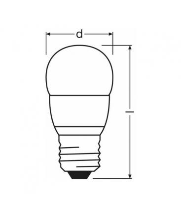 Star Mini LED Lampe P 25 4W WW 220V FR E27 - Klassische Beleuchtungslösung. 9712-13909