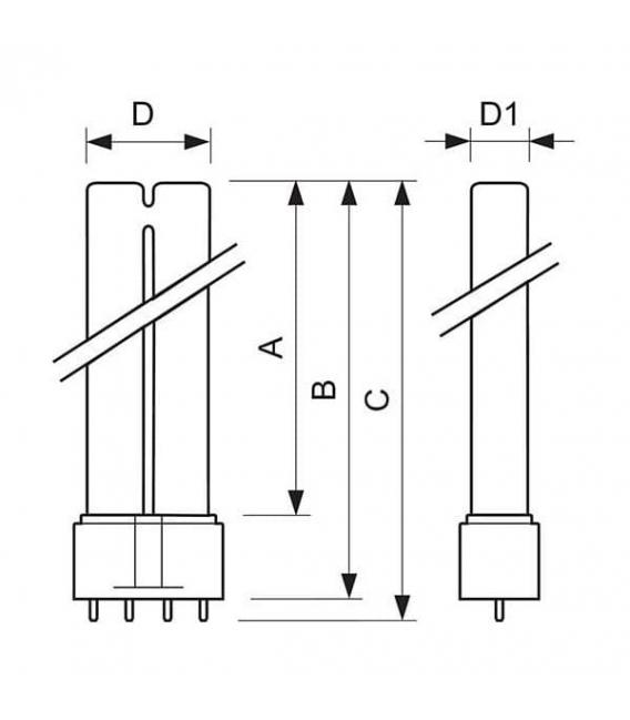 Master PL-L 24W 840 Energiesparlampe - Kompaktbeleuchtung – foto