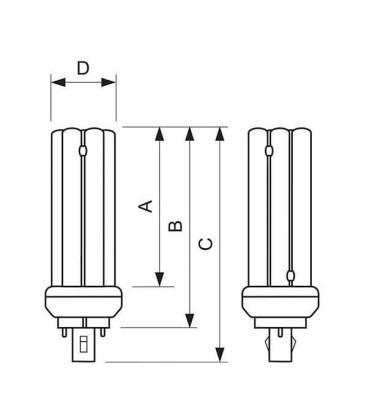 GX24 Kompaktna varčna sijalka 26W 840 - Master PL-T 9798-14185
