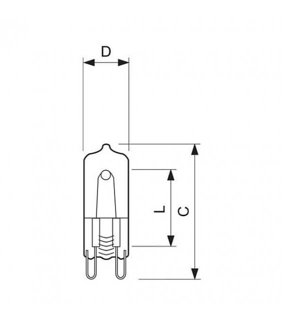 EcoHalo Clickline 28W G9 Halogen-Glühbirne – foto