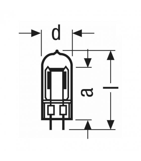 1000W sijalka 64575, 220V GX6.35 - Specialna – fotografija