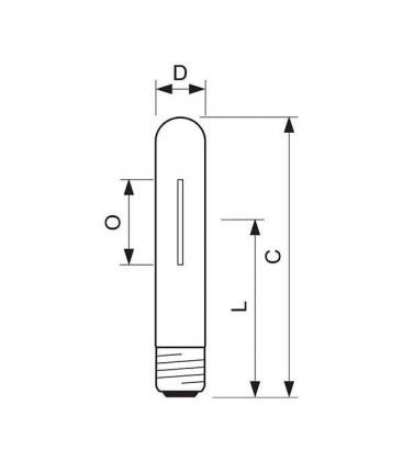 Lámpara de sodio Son T 1000W E40 - Iluminación de potencia 9924-14597