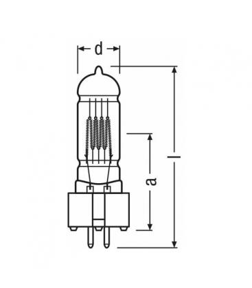 64745 FVA 1000W GX9.5 Lamp - Quality Specialty 592-1481