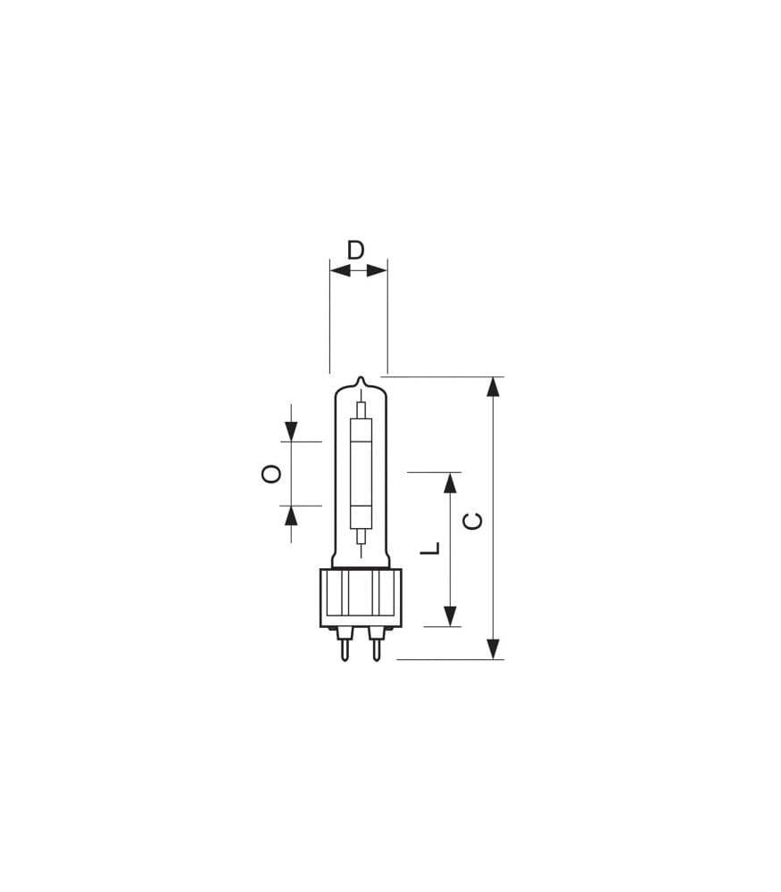 Metal Halide Lamp SDW TG 50W 825 GX12 1 Mini Bright, Efficient Lighting