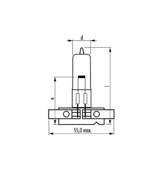 150W Lamp 55405 HLWS5 - 24V PY24 1.25 Specialty Bulb – Photo