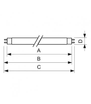 TL-D 58W 16 G13 Ampoule colorée jaune 10282-15914