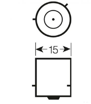 12V Diadem PY21W Car Bulb Double Pack - Tuning 3199-16685