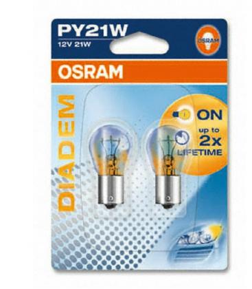 12V Car Bulb PR21W Diadem 7508LDR White Shine Yellow 7611-17831