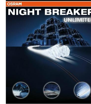 Ampoule voiture H1 55W 12V NBU Night Breaker Unlimited - Double Pack 7852-18009