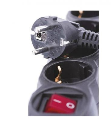 Alargador eléctrico de 3m con interruptor - Potencia 1mm² 4Z Schuko 9291-18880